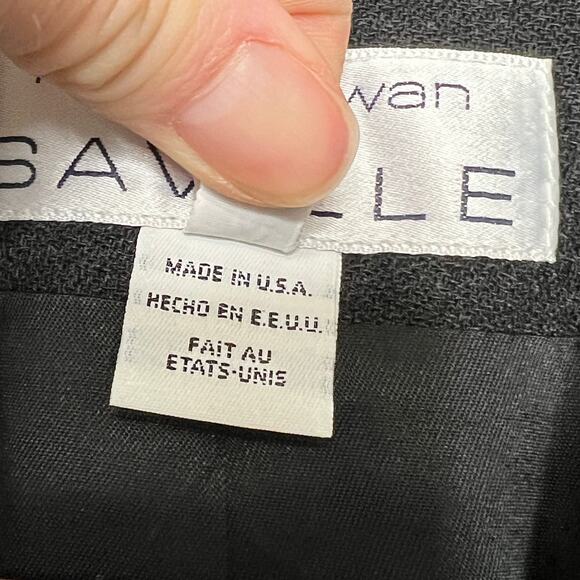 Rena Rowan for Saville Double Breasted Blazer Jacket Wool Plus Size 16 - Picture 4 of 11